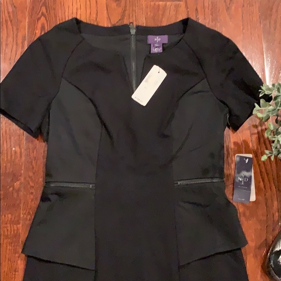 NYDJ Bridget Peplum Ponte Dress - Picture 4 of 8